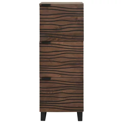 Highboard Barna 40 x 33 x 110 cm tömör mangófa