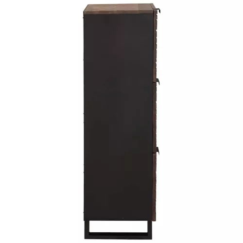 Highboard Barna 40 x 33 x 110 cm tömör mangófa