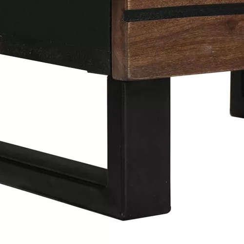 Highboard Barna 40 x 33 x 110 cm tömör mangófa