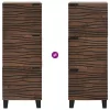 Highboard Barna 40 x 33 x 110 cm tömör mangófa