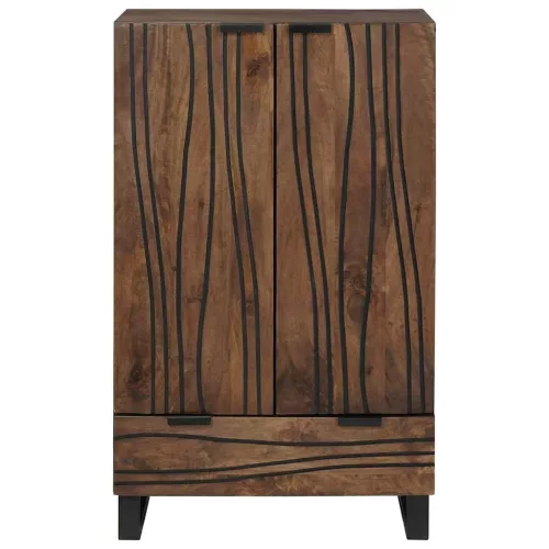 Magas Szekrény fiókkal Barna 60 x 33 x 100 cm tömör mangófa