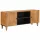 TV szekrény ajtóval Világosbarna 105 x 33 x 46 cm tömör mangófa