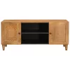 TV szekrény ajtóval Világosbarna 105 x 33 x 46 cm tömör mangófa