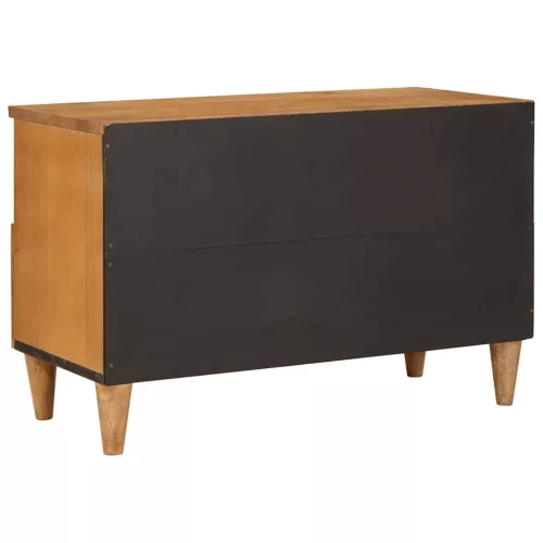 TV szekrény fiókkal Világosbarna 70 x 33 x 46 cm tömör mangófa