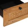 TV szekrény fiókkal Világosbarna 70 x 33 x 46 cm tömör mangófa