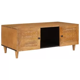   Dohányzóasztal Világosbarna 100 x 54 x 40 cm tömör mangófa
