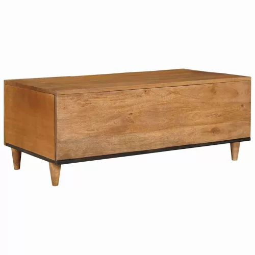 Dohányzóasztal Világosbarna 100 x 54 x 40 cm tömör mangófa