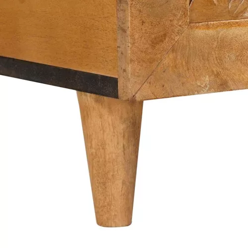 Dohányzóasztal Világosbarna 100 x 54 x 40 cm tömör mangófa
