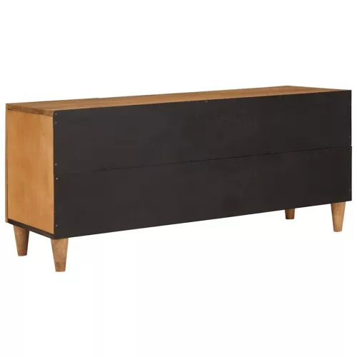 TV szekrény fiókkal Világosbarna 105 x 33 x 46 cm tömör mangófa