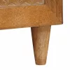 TV szekrény fiókkal Világosbarna 105 x 33 x 46 cm tömör mangófa