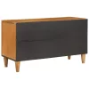 TV szekrény ajtóval Világosbarna 80 x 33 x 46 cm tömör mangófa