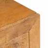 TV szekrény ajtóval Világosbarna 80 x 33 x 46 cm tömör mangófa