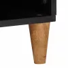 TV szekrény fiókkal Világosbarna 105 x 33 x 46 cm tömör mangófa