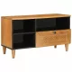 TV szekrény fiókkal Világosbarna 80 x 33 x 46 cm tömör mangófa