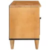 TV szekrény fiókkal Világosbarna 80 x 33 x 46 cm tömör mangófa