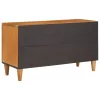 TV szekrény fiókkal Világosbarna 80 x 33 x 46 cm tömör mangófa