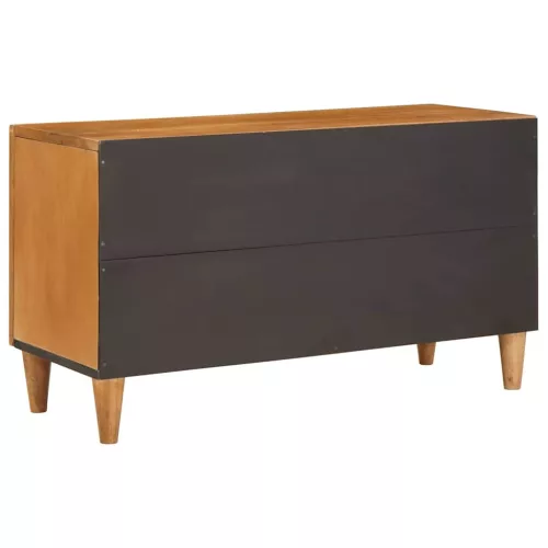 TV szekrény fiókkal Világosbarna 80 x 33 x 46 cm tömör mangófa