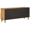 TV szekrény fiókkal Világosbarna 100 x 33 x 46 cm tömör mangófa