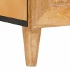 TV szekrény fiókkal Világosbarna 100 x 33 x 46 cm tömör mangófa