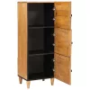 Magasfiú polcokkal Világosbarna 40 x 33 x 110 cm tömör mangófa