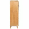 Magasfiú polcokkal Világosbarna 40 x 33 x 110 cm tömör mangófa
