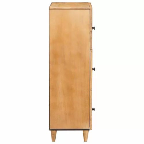 Magasfiú polcokkal Világosbarna 40 x 33 x 110 cm tömör mangófa