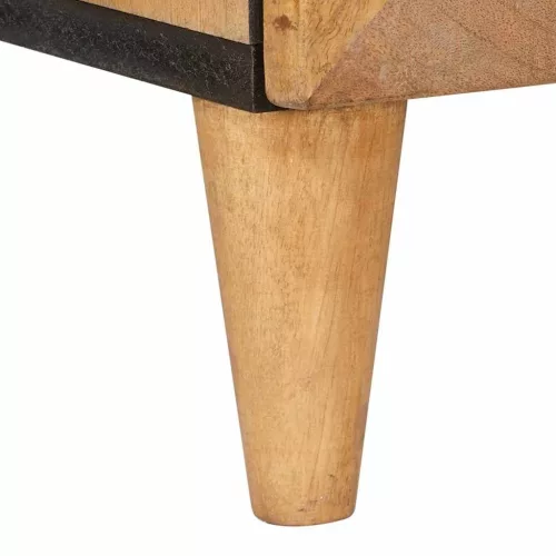 Magasfiú polcokkal Világosbarna 40 x 33 x 110 cm tömör mangófa