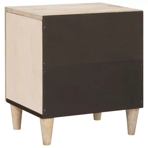 Éjjeli asztal Bézs 40 x 33 x 46 cm tömör mangófa