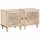 Éjjeli asztal 2 pcs Bézs 40 x 33 x 46 cm tömör mangófa