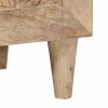 Éjjeli asztal 2 pcs Bézs 40 x 33 x 46 cm tömör mangófa