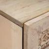 Éjjeli asztal fiókkal 2 pcs Bézs 40 x 33 x 46 cm tömör mangófa
