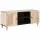 TV szekrény polcokkal Fehér 105 x 33 x 46 cm tömör mangófa