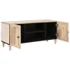 TV szekrény polcokkal Fehér 105 x 33 x 46 cm tömör mangófa