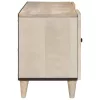 TV szekrény polcokkal Fehér 105 x 33 x 46 cm tömör mangófa