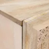 TV szekrény polcokkal Fehér 105 x 33 x 46 cm tömör mangófa