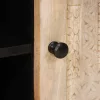 TV szekrény polcokkal Fehér 105 x 33 x 46 cm tömör mangófa