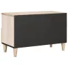 TV szekrény fiókkal Fehér 70 x 33 x 46 cm tömör mangófa