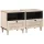Éjjeli asztal fiókkal 2 pcs Bézs 40 x 33 x 46 cm tömör mangófa