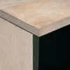 Dohányzóasztal fiókkal Fehér 80 x 54 x 40 cm tömör mangófa