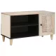 TV szekrény polcokkal Fehér 80 x 33 x 46 cm tömör mangófa