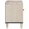TV szekrény polcokkal Fehér 80 x 33 x 46 cm tömör mangófa