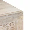 TV szekrény polcokkal Fehér 80 x 33 x 46 cm tömör mangófa