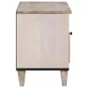 TV szekrény fiókkal Fehér 80 x 33 x 46 cm tömör mangófa