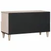 TV szekrény fiókkal Fehér 80 x 33 x 46 cm tömör mangófa