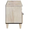 TV szekrény fiókkal Fehér 100 x 33 x 46 cm tömör mangófa