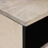 TV szekrény fiókkal Fehér 100 x 33 x 46 cm tömör mangófa