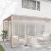 Átlátszó ponyva lyukasztóval 6x12 m polietilén