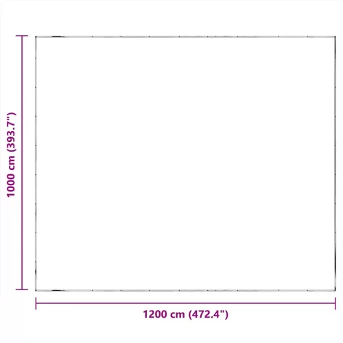 Átlátszó ponyva lyukasztóval 10x12 m polietilén