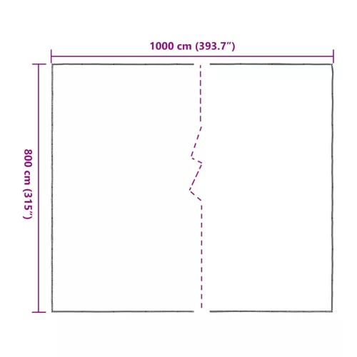 Átlátszó ponyva lyukasztóval 8x10 m polietilén