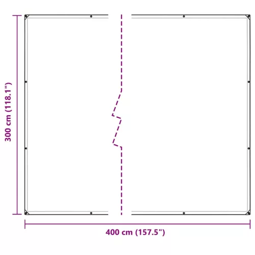 Átlátszó PVC ponyva fűzőlyukakkal 3x4 m
